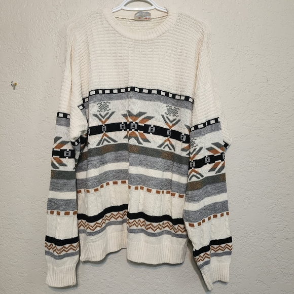 FINE LINE Vintage Knit Sweater Pullover XL - Picture 1 of 8